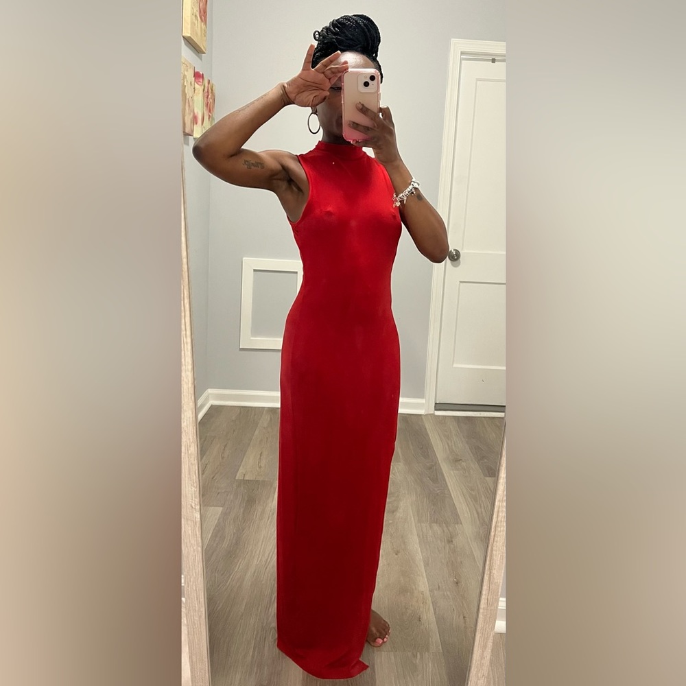 Sexy red dress
